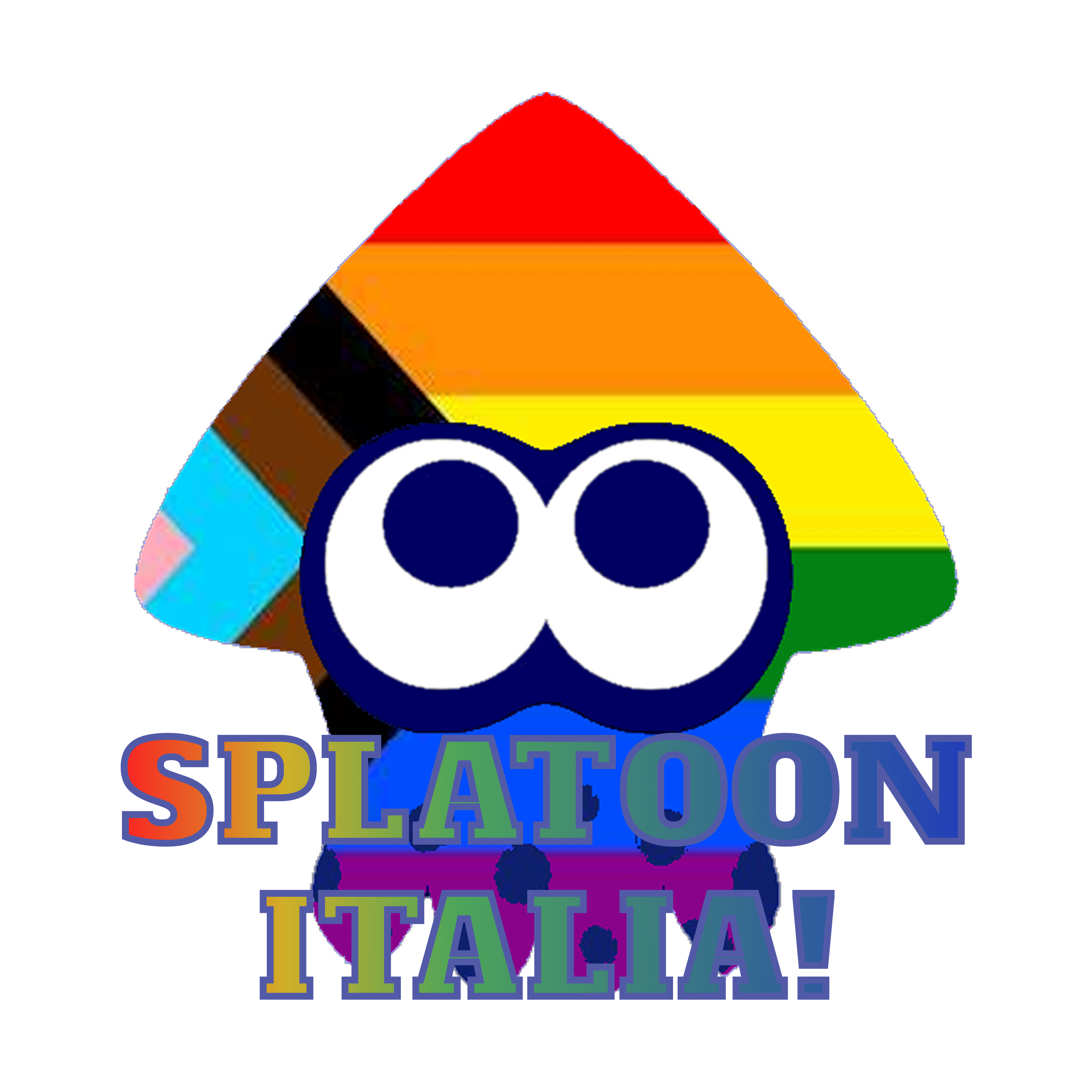 Un calamaro ricoperto di inchiostro arcobaleno per celebrare il mese del pride!